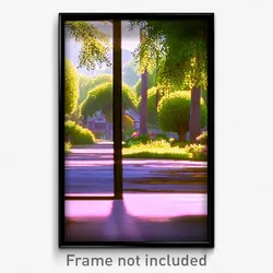 Pixel Art Poster - Homely County (8 Bit Psychedelic Trippy Video Game Print)