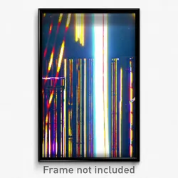 Pixel Art Poster - Wire Frame Glitchy Meeting Place (8 Bit Video Game Print)