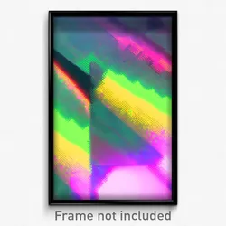 Pixel Art Poster - Glitch Art Backdrifting (8 Bit Psychedelic Video Game Print)