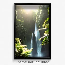 Pixel Art Poster - Voluminous Rainforest (8 Bit Psychedelic Video Game Print)