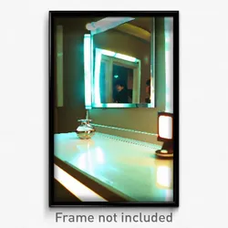 Pixel Art Poster - Fluid Mirror (8 Bit Psychedelic Trippy Video Game Print)
