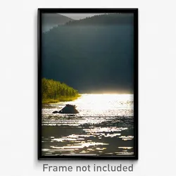 Pixel Art Poster - Unnatural Reservoir (8 Bit Psychedelic Video Game Print)