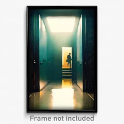 Pixel Art Poster - Secret Passage (8 Bit Psychedelic Trippy Video Game Print)