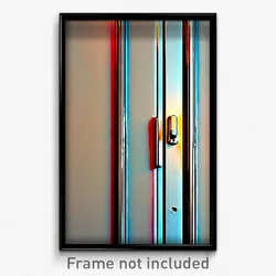 Pixel Art Poster - Smooth Door Knob (8 Bit Psychedelic Trippy Video Game Print)