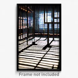 Pixel Art Poster - Energetic Jail (8 Bit Psychedelic Trippy Video Game Print)