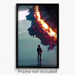 Pixel Art Poster - Complex Remnant (8 Bit Psychedelic Trippy Video Game Print)