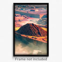 Pixel Art Poster - Huge Dump (8 Bit Psychedelic Trippy Weird Video Game Print)