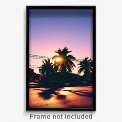 Pixel Art Poster - Showy Strand (8 Bit Psychedelic Trippy Video Game Print)