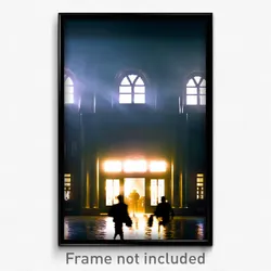 Pixel Art Poster - Frightening University (8 Bit Psychedelic Video Game Print)