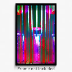 Pixel Art Poster - Negligible Discotheque (8 Bit Psychedelic Video Game Print)