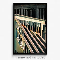Pixel Art Poster - Standard Balustrade (8 Bit Psychedelic Video Game Print)
