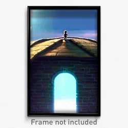 Pixel Art Poster - Giant Parapet (8 Bit Psychedelic Trippy Video Game Print)