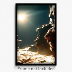 Pixel Art Poster - Rough Rift (8 Bit Psychedelic Trippy Weird Video Game Print)
