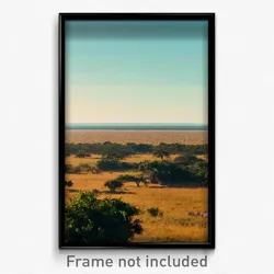 Pixel Art Poster - Clear Savannah (8 Bit Psychedelic Trippy Video Game Print)