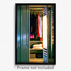 Pixel Art Poster - Infamous Closet (8 Bit Psychedelic Trippy Video Game Print)
