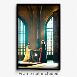 Pixel Art Poster - Sentimental Scriptorium (8 Bit Psychedelic Video Game Print)
