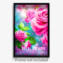 Pixel Art Poster - Rosy Dream (8 Bit Psychedelic Trippy Weird Video Game Print)