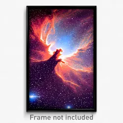 Pixel Art Poster - Underground Nebula (8 Bit Psychedelic Video Game Print)