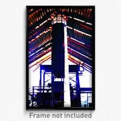 Pixel Art Poster - Active Mill (8 Bit Psychedelic Trippy Weird Video Game Print)