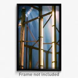 Pixel Art Poster - Thin Portcullis (8 Bit Psychedelic Trippy Video Game Print)