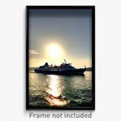 Pixel Art Poster - Average Ferry (8 Bit Psychedelic Trippy Video Game Print)