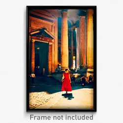 Pixel Art Poster - Outrageous Rome (8 Bit Psychedelic Trippy Video Game Print)