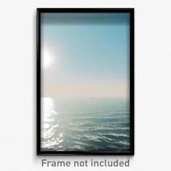 Pixel Art Poster - White Ocean (8 Bit Psychedelic Trippy Weird Video Game Print)