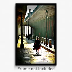 Pixel Art Poster - Aged Promenade (8 Bit Psychedelic Trippy Video Game Print)