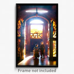 Pixel Art Poster - Adorable Ark (8 Bit Psychedelic Trippy Video Game Print)