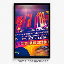 Pixel Art Poster - Outlandish Movie Festival (8 Bit Video Game Print)