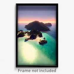 Pixel Art Poster - Outlandish Cay (8 Bit Psychedelic Trippy Video Game Print)