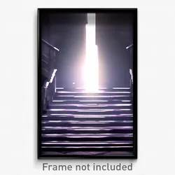 Pixel Art Poster - Musty Stair (8 Bit Psychedelic Trippy Weird Video Game Print)