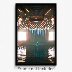 Pixel Art Poster - Voluminous Retreat (8 Bit Psychedelic Video Game Print)
