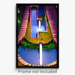 Pixel Art Poster - Extra Small Rill (8 Bit Psychedelic Trippy Video Game Print)