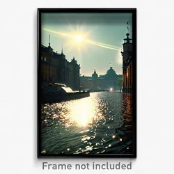 Pixel Art Poster - Grimy Stockholm (8 Bit Psychedelic Trippy Video Game Print)