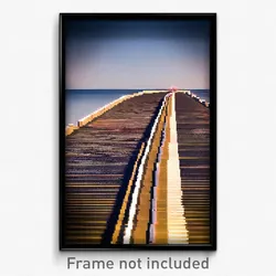 Pixel Art Poster - Superficial Causeway (8 Bit Psychedelic Video Game Print)