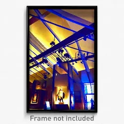 Pixel Art Poster - Distinct Museum (8 Bit Psychedelic Trippy Video Game Print)