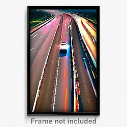 Pixel Art Poster - Polished Highway (8 Bit Psychedelic Trippy Video Game Print)