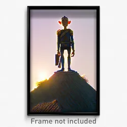 Pixel Art Poster - Small Giant (8 Bit Psychedelic Trippy Weird Video Game Print)