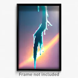 Pixel Art Poster - Liquid Reaches (8 Bit Psychedelic Trippy Video Game Print)