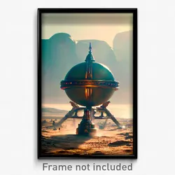 Pixel Art Poster - Nifty Protectorate (8 Bit Psychedelic Video Game Print)