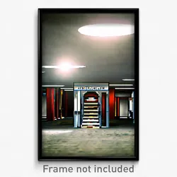 Pixel Art Poster - Abandoned Hibernaculum (8 Bit Psychedelic Video Game Print)