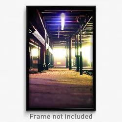 Pixel Art Poster - Underground Yard (8 Bit Psychedelic Trippy Video Game Print)