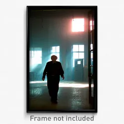 Pixel Art Poster - Elderly Asylum (8 Bit Psychedelic Trippy Video Game Print)