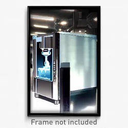 Pixel Art Poster - Tremendous Ice Machine (8 Bit Psychedelic Video Game Print)