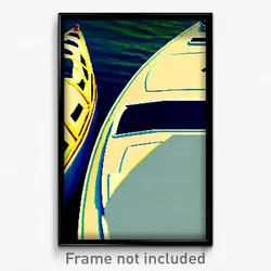Pixel Art Poster - Normal Boat (8 Bit Psychedelic Trippy Weird Video Game Print)