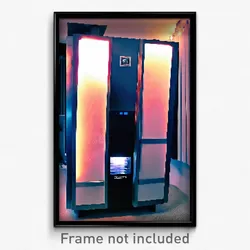 Pixel Art Poster - Digital Furnace (8 Bit Psychedelic Trippy Video Game Print)