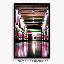 Pixel Art Poster - Bold Aisle (8 Bit Psychedelic Trippy Weird Video Game Print)
