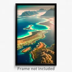 Pixel Art Poster - Vast Reef (8 Bit Psychedelic Trippy Weird Video Game Print)