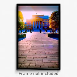 Pixel Art Poster - Well Made Plaza (8 Bit Psychedelic Trippy Video Game Print)